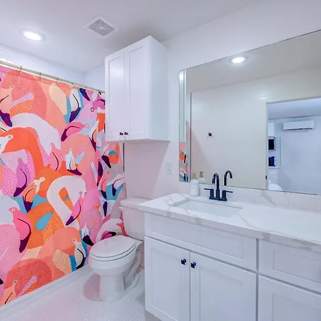 Pink Flamingo Studio Apartment Galveston Exterior foto